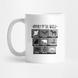 'Animals Of The World' Funny Animals Gift Mug